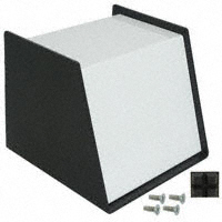 Bud Industries - SC-12100 - BOX ALUM BLACK/WHT 5"L X 4.93"W