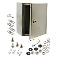 Bud Industries - SNB-3730-SS - BOX S STEEL NAT 9.84"L X 7.87"W