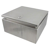 Bud Industries - SNB-3733-SS - BOX S STEEL NAT 11.81"LX11.81"W