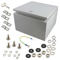 Bud Industries - SNB-3734 - BOX STEEL GRAY 11.81"L X 11.81"W