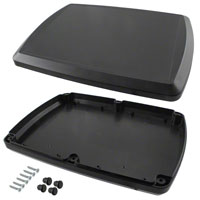 Bud Industries - TB-32612-B - BOX ABS BLACK 8.7"L X 6.36"W