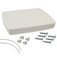 Bud Industries - TBG-32611-W - BOX ABS WHITE 7.48"L X 5.91"W