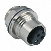 Bulgin - PXM6012/03S/ST - CONN RCPT PNL MNT 3POS SKTS