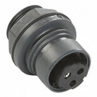 Bulgin - PXP6012/03S/ST - CONN RCPT PNL MNT 3POS SKTS