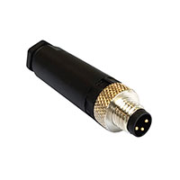 Bulgin - PXPPAM08FIM03AST - CONN RCPT MALE 3POS GOLD SCREW