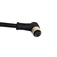 Bulgin - PXPTPU08RAF03ACL010PUR - M8 SERIES A CODE TPU RIGHT-ANGLE