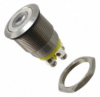 Bulgin - MPI001/TERM/AM - SWITCH PUSH SPST-NO 0.05A 24V