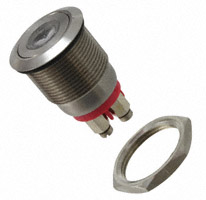 Bulgin - MPI001/TERM/RD - SWITCH PUSH SPST-NO 0.05A 24V