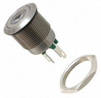 Bulgin - MPI001/28/GN - SWITCH PUSH SPST-NO 0.05A 24V