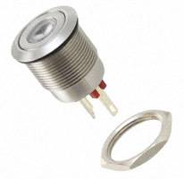 Bulgin - MPI001/28/RD - SWITCH PUSH SPST-NO 0.05A 24V