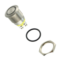 Bulgin - MPI002/TERM/AM - SWITCH PUSH SPST-NO 0.05A 24V