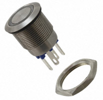 Bulgin - MPI002/28/BL - SWITCH PUSH SPST-NO 0.05A 24V