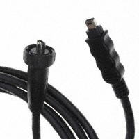 Bulgin - PX0417/2M00 - CABLE IP68 4POS-4POS FIREWIRE 2M