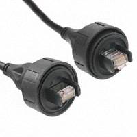 Bulgin - PX0838/2M00 - CABLE MOD 8P8C PLUG-PLUG 6.56'
