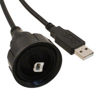 Bulgin - PX0840/B/2M00 - CABLE PLUG IP68 USB B-A 2M