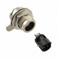 Bulgin - PXM7012/03P/ST - CONN RCPT PNL MNT 3POS W/PINS