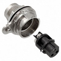 Bulgin - PXM7012/03S/ST - CONN RCPT PNL MNT 3POS W/SKTS