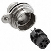 Bulgin - PXM7012/06S/ST - CONN RCPT PNL MNT 6POS W/SKTS