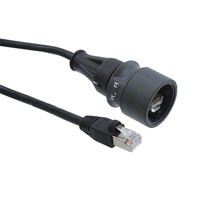 Bulgin - PXP6037/5M00 - CABLE MOD 8P8C PLUG-PLUG 16.4'