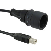 Bulgin - PXP6040/A/2M00 - CABLE USB IP69K A-B M-M 2M