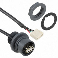 Bulgin - PXP6043/A - CONN ADAPT IP69K USB A-5POS CONN