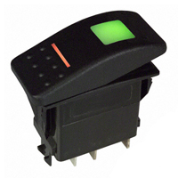 Carling Technologies - VGD2GHNB-AAC00-000 - SWITCH ROCKER SPDT 20A 12V