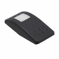 Carling Technologies - VVA9C00-000 - CAP ROCKER RECT BLK/WHT LENS