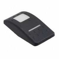 Carling Technologies - VVAAC00-000 - CAP ROCKER RECT BLK/WHT LENS