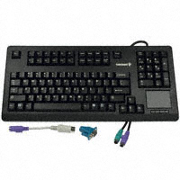 Cherry Americas LLC - G80-11900HVMUS - KEYBOARD COMPACT 104 KEY PS2 BLK
