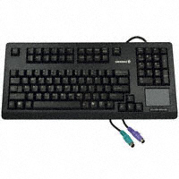 Cherry Americas LLC - G80-11900LPMUS-2 - KEYBOARD COMPACT 104 KEY PS/2 BL