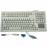 Cherry Americas LLC - G80-11900LTMUS-0 - KEYBOARD COMPACT 104KY PS2 LTGRY