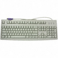Cherry Americas LLC - G83-6104LPNUS-0 - KEYBOARD FULL 104KEY PS2 LTGY