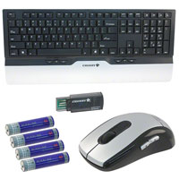 Cherry Americas LLC - M8224810EU - KEYBOARD 18" 98KEYS USB SLVR/BLK