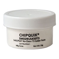 Chip Quik Inc. - SMD291AX50T3 - SLDR PASTE NO-CLN SN63/PB37 50G