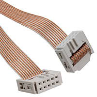 Cicoil - 310J101-10-CA006 - FLT RIB CBL .050" 28AWG 10C 6'