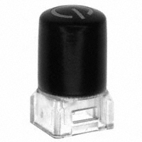 C&K - 181D00000 - CAP PUSHBUTTON RND BLK/WHT LENS