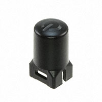 C&K - 181D01000 - CAP PUSHBUTTN RND BLK/TRANS LENS