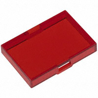 RAFI USA - 5.49275.0321303 - LENS TRANSPARENT RECT FLUSH RED