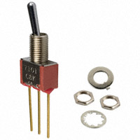 C&K - 7101SYWBE - SWITCH TOGGLE SPDT 0.4VA 20V