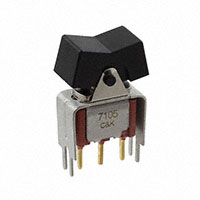 C&K - 7105J1V3BE2 - SWITCH ROCKER SPDT 0.4VA 20V
