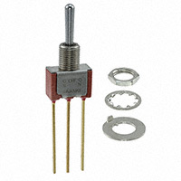 C&K - 7107SDW1BE - SWITCH TOGGLE SPDT 0.4VA 20V