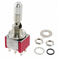 C&K - 7201K2CWZBE - SWITCH TOGGLE DPDT 0.4VA 20V