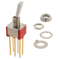 C&K - 7201P3DWBE - SWITCH TOGGLE DPDT 0.4VA 20V