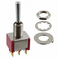 C&K - 7203L2YZBE - SWITCH TOGGLE DPDT 0.4VA 20V