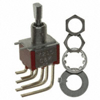 C&K - 7215P4DAV2BE - SWITCH TOGGLE SP3T 0.4VA 20V