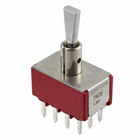 C&K - 7405P3Y9CPE - SWITCH TOGGLE 4PDT 0.4VA 20V