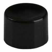 C&K - 752702000 - CAP PUSHBUTTON ROUND BLACK