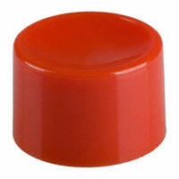 C&K - 752703000 - CAP PUSHBUTTON ROUND RED