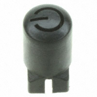 C&K - 957C00000 - CAP PUSHBUTTON ROUND BLACK