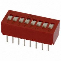 C&K - BD08 - SWITCH SLIDE DIP SPST 100MA 5V
